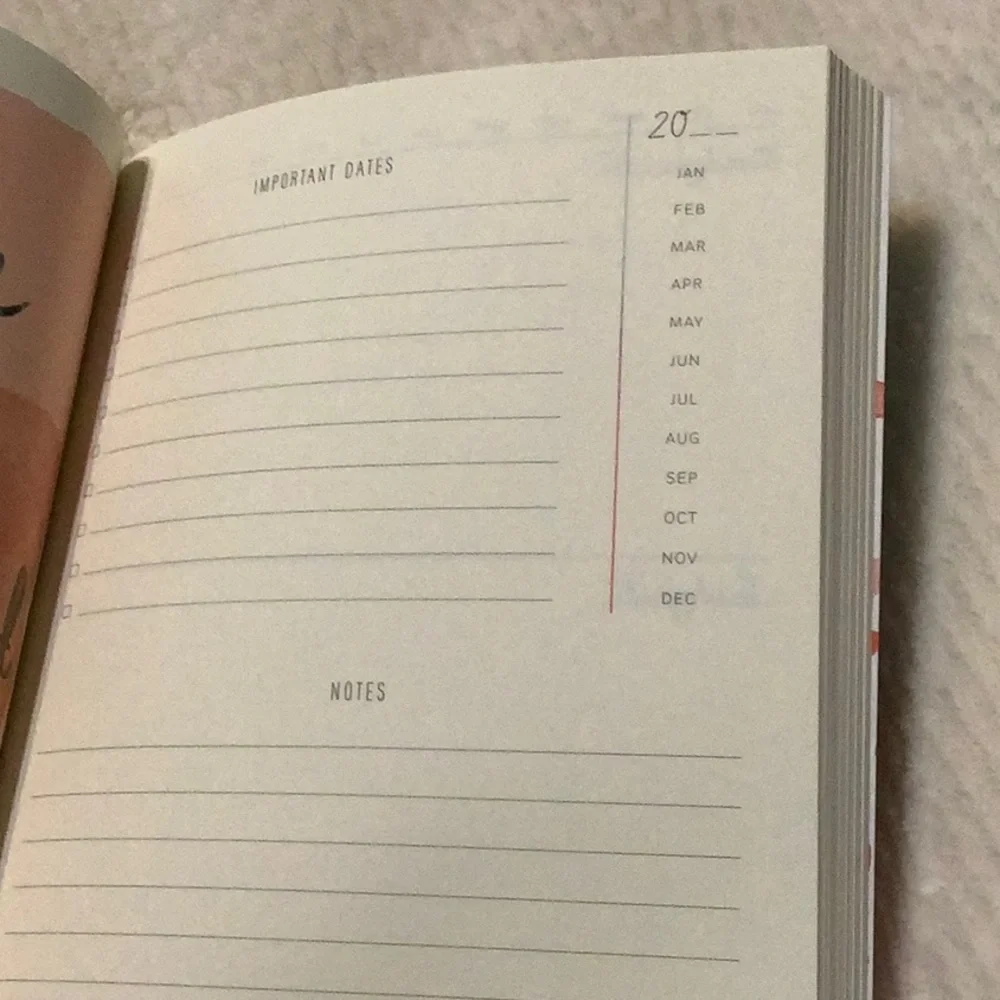 🆕 ~ Undated START WHERE YOU ARE week-at-a-glance Diary planner Agenda